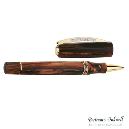 Visconti Medici Briarwood Gold Trim Rollerball