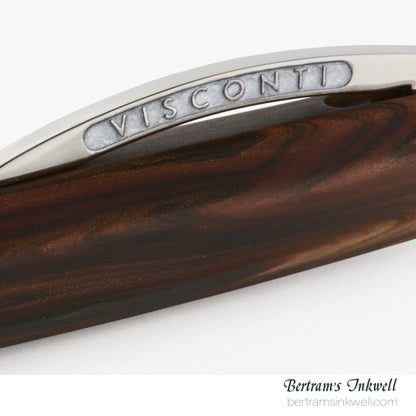 Visconti Medici Briarwood Ruthenium Trim Oversize Fountain Pen