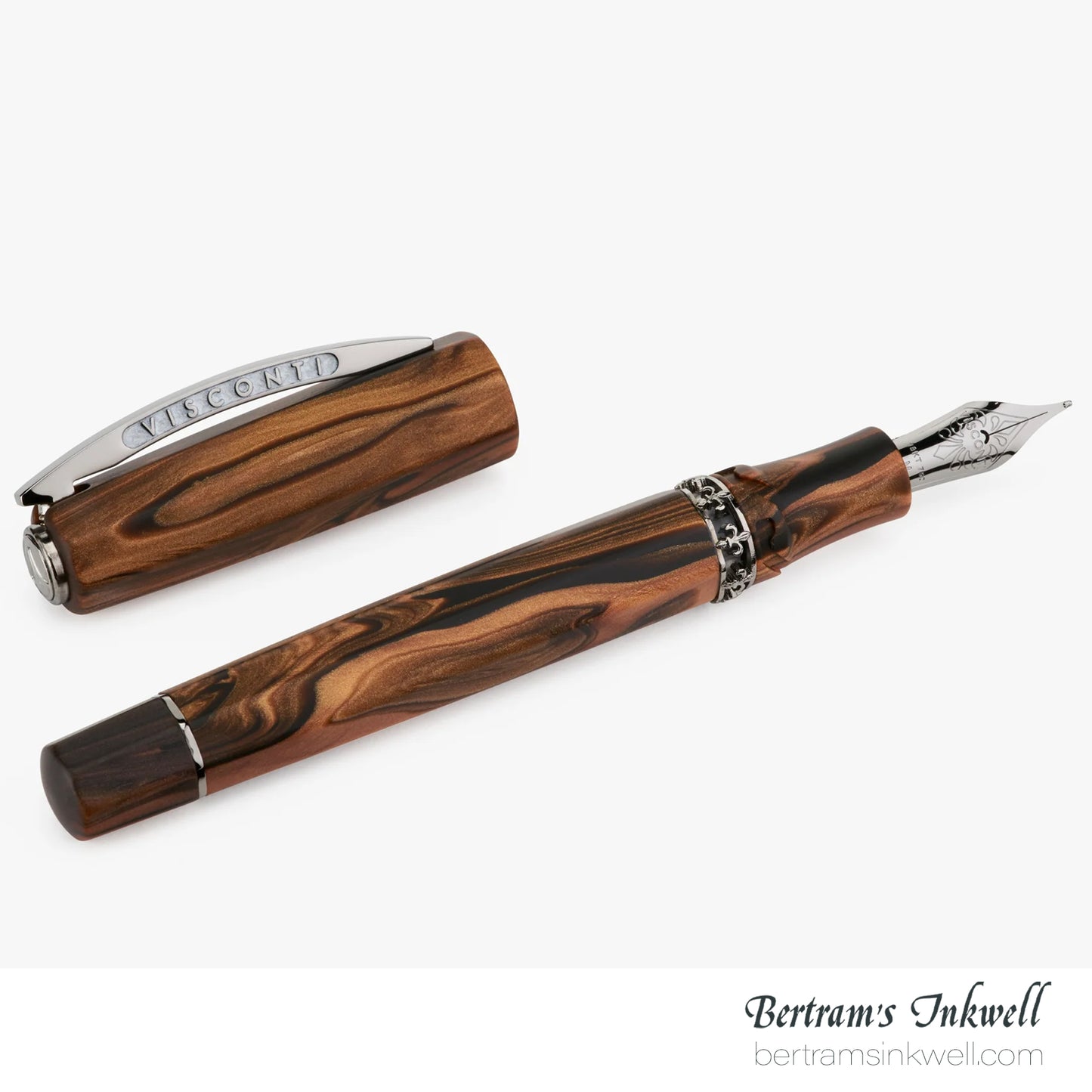 Visconti Medici Briarwood Ruthenium Fountain Pen