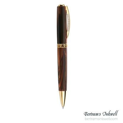 Visconti Medici Briarwood Gold Trim Ballpoint