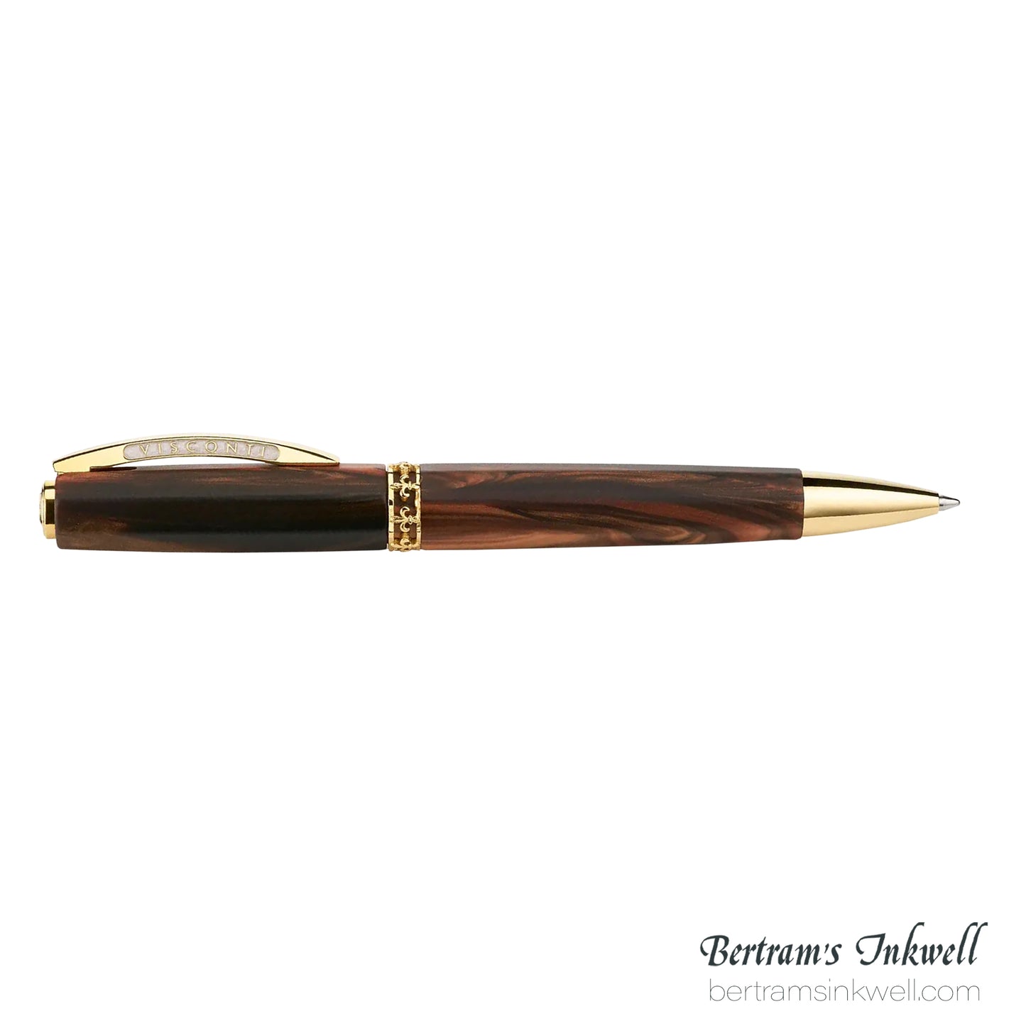 Visconti Medici Briarwood Gold Trim Ballpoint