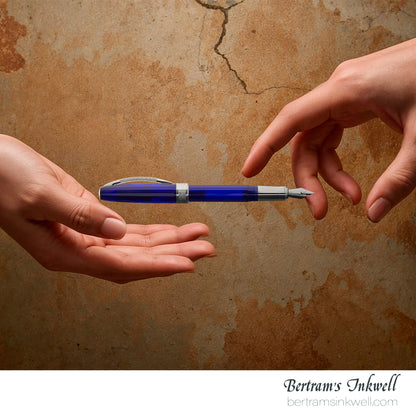 Visconti Michelangelo Translucent Blue Fountain Pen