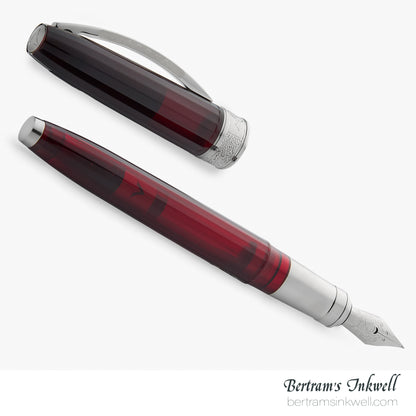 Visconti Michelangelo Translucent Red Fountain Pen
