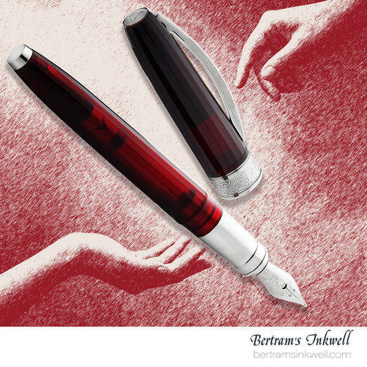 Visconti Michelangelo Translucent Red Fountain Pen