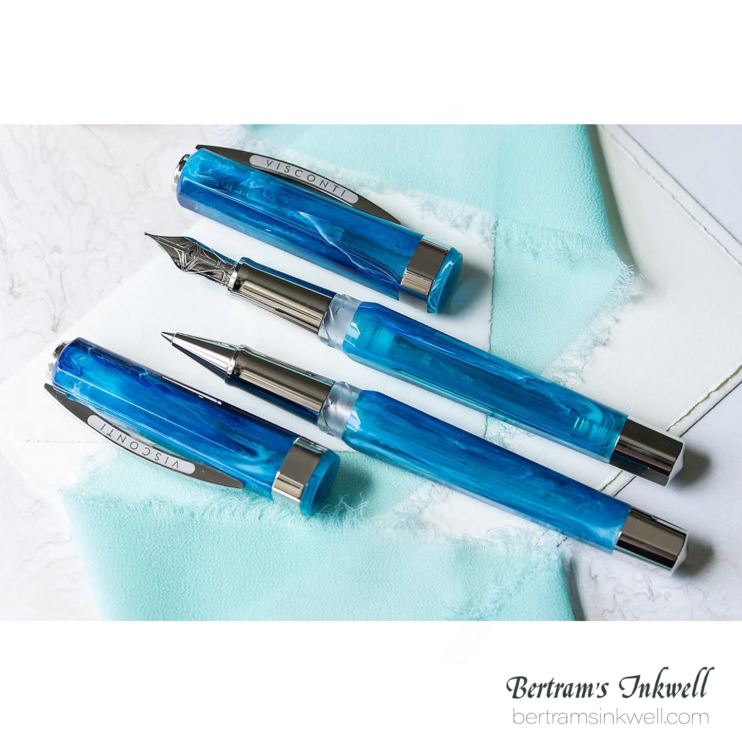 Visconti Opera Demo Carousel Blue Cotton Candy Fountain Pen