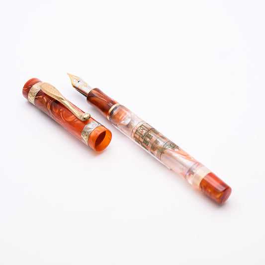 Visconti Palazzo Ducale di Sassuolo Amber Demo Limited Edition Fountain Pen 14k Medium Nib