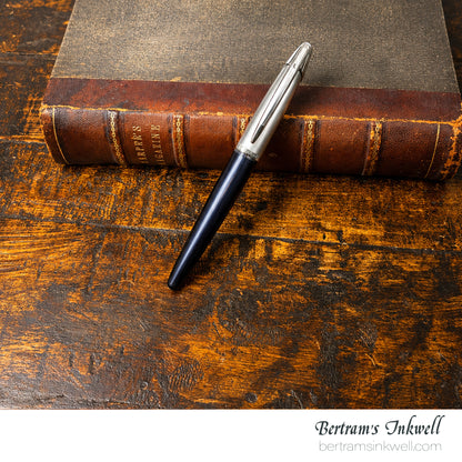 Waterman Edson Black Diamond Rollerball With Leather Pen Case 2008
