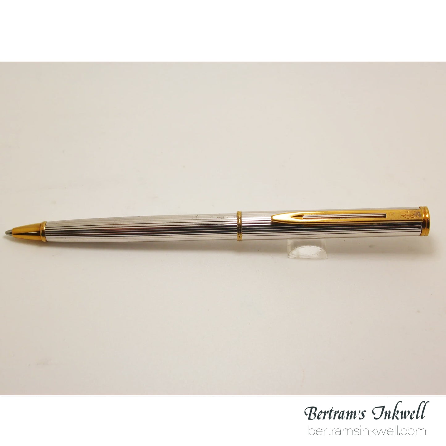 Waterman Executive Silver Fluted Ballpoint Pen