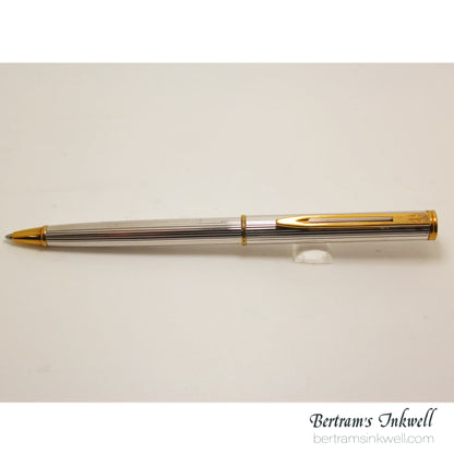 Waterman Executive Silver Fluted Ballpoint Pen