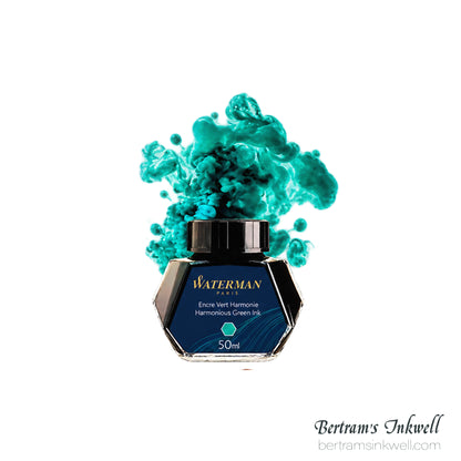 Waterman Harmonious Green Fountain Pen Bottled Ink 50ml