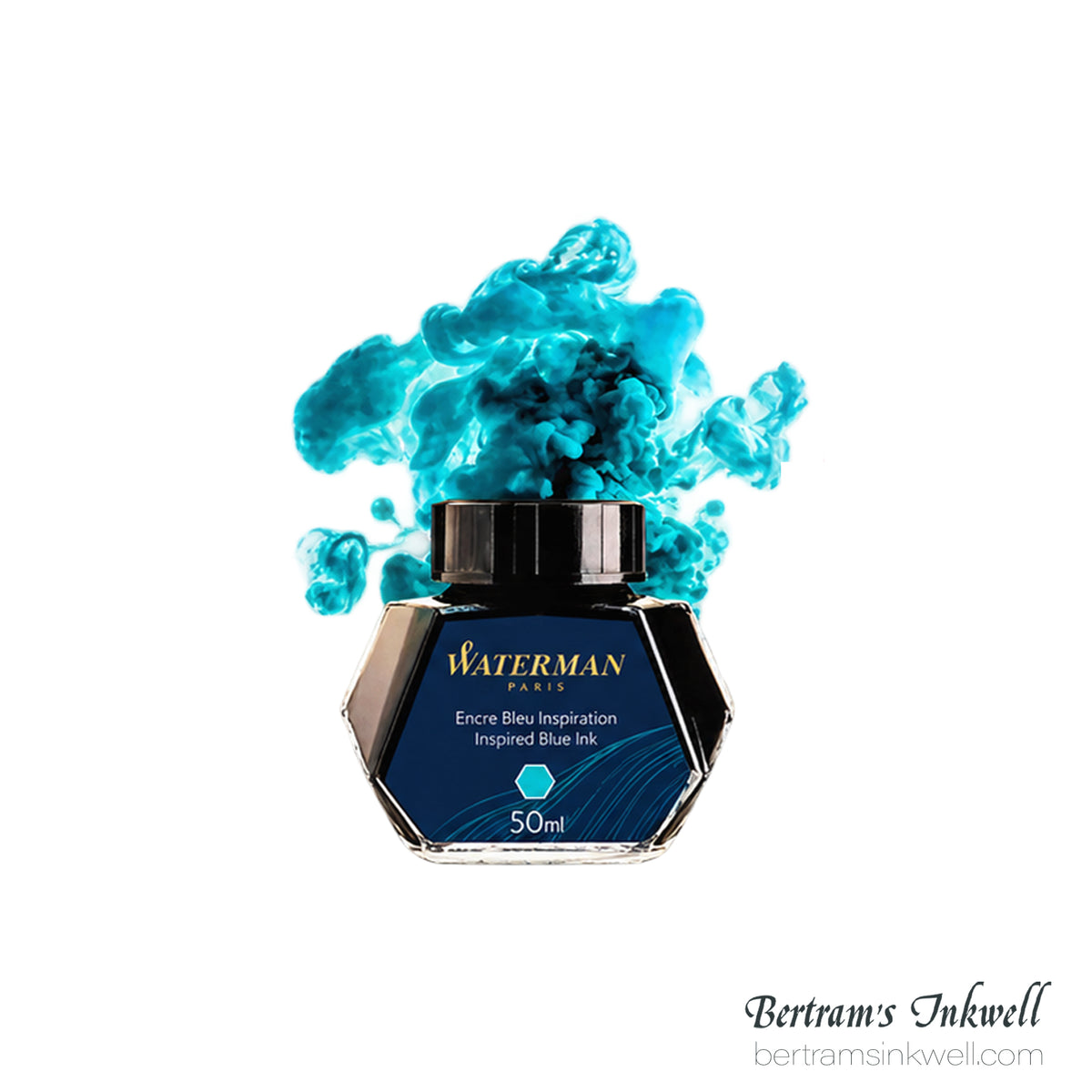 Waterman Inspired Blue Fountain Pen Bottled Ink 50ml