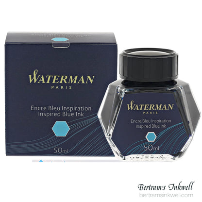 Waterman Inspired Blue Fountain Pen Bottled Ink 50ml