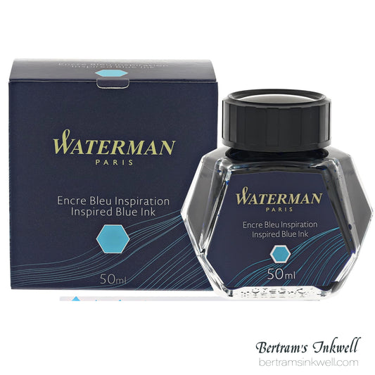 Waterman Inspired Blue Fountain Pen Bottled Ink 50ml