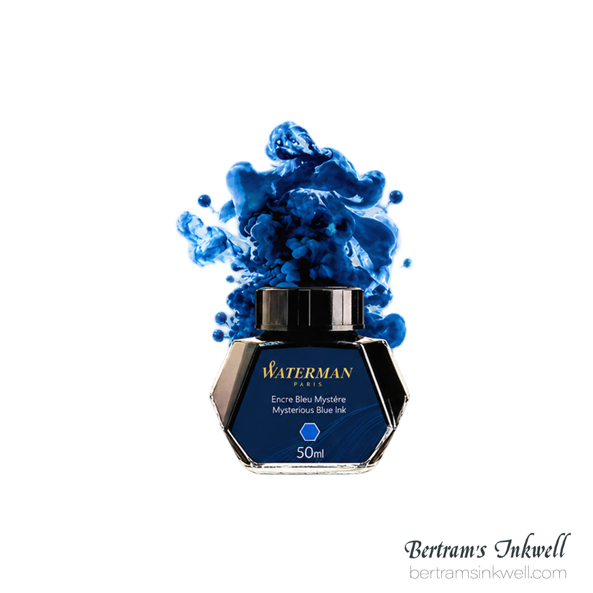 Waterman Mysterious Blue Fountain Pen Bottled Ink 50ml