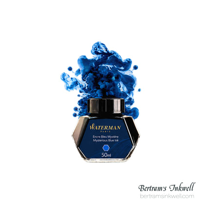 Waterman Mysterious Blue Fountain Pen Bottled Ink 50ml