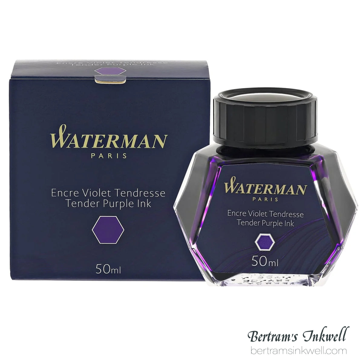 Waterman Tender Purple Fountain Pen Bottled Ink 50ml