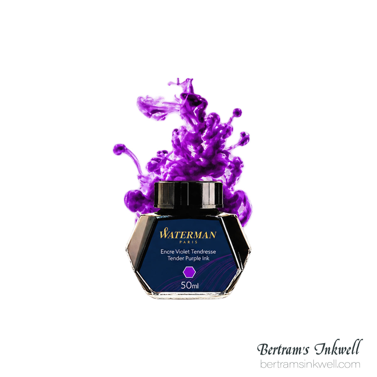 Waterman Tender Purple Fountain Pen Bottled Ink 50ml