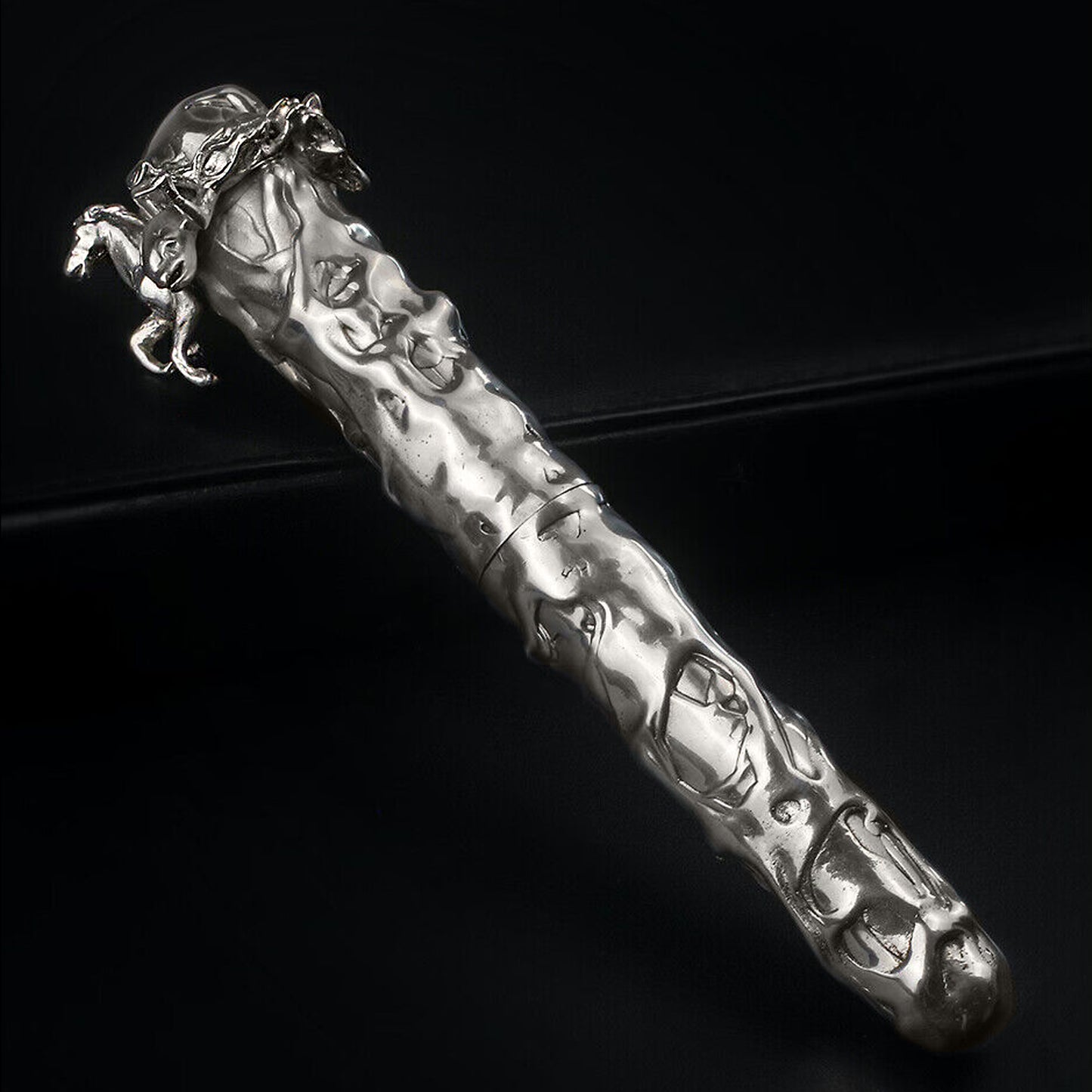 Michel Audiard Sterling Silver Limited Edition Fountain Pen, early 1990s