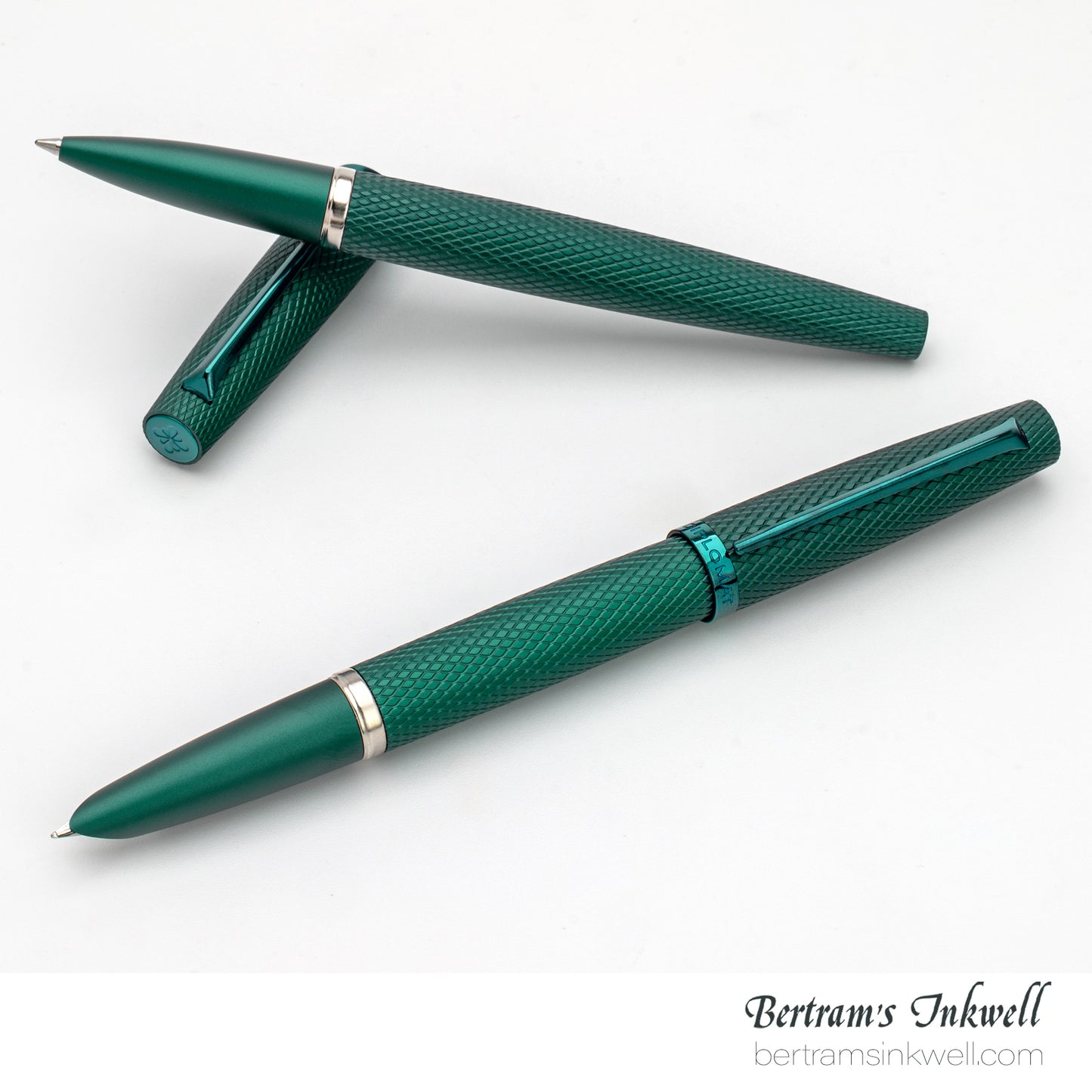 Diplomat Viper Green Guilloche Rollerball