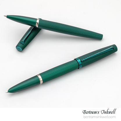 Diplomat Viper Green Guilloche Rollerball