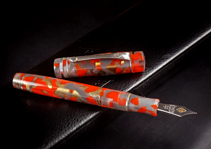 Conway Stewart Wellington Prototype (red and grey transparent) Fountain Pen, 2014