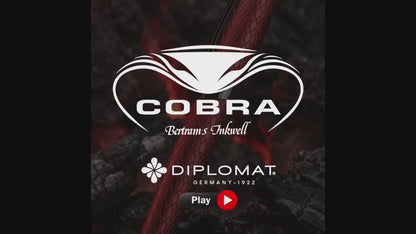 Diplomat Cobra Burgundy Red Guilloche Rollerball