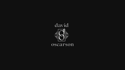 David Oscarson Trellis Red & White/Gold Fountain Pen