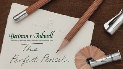 Graf Von Faber-Castell Sterling Silver Cap, Brown Perfect Pencil