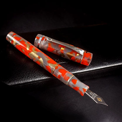 Conway Stewart Wellington Prototype (red and grey transparent) Fountain Pen, 2014