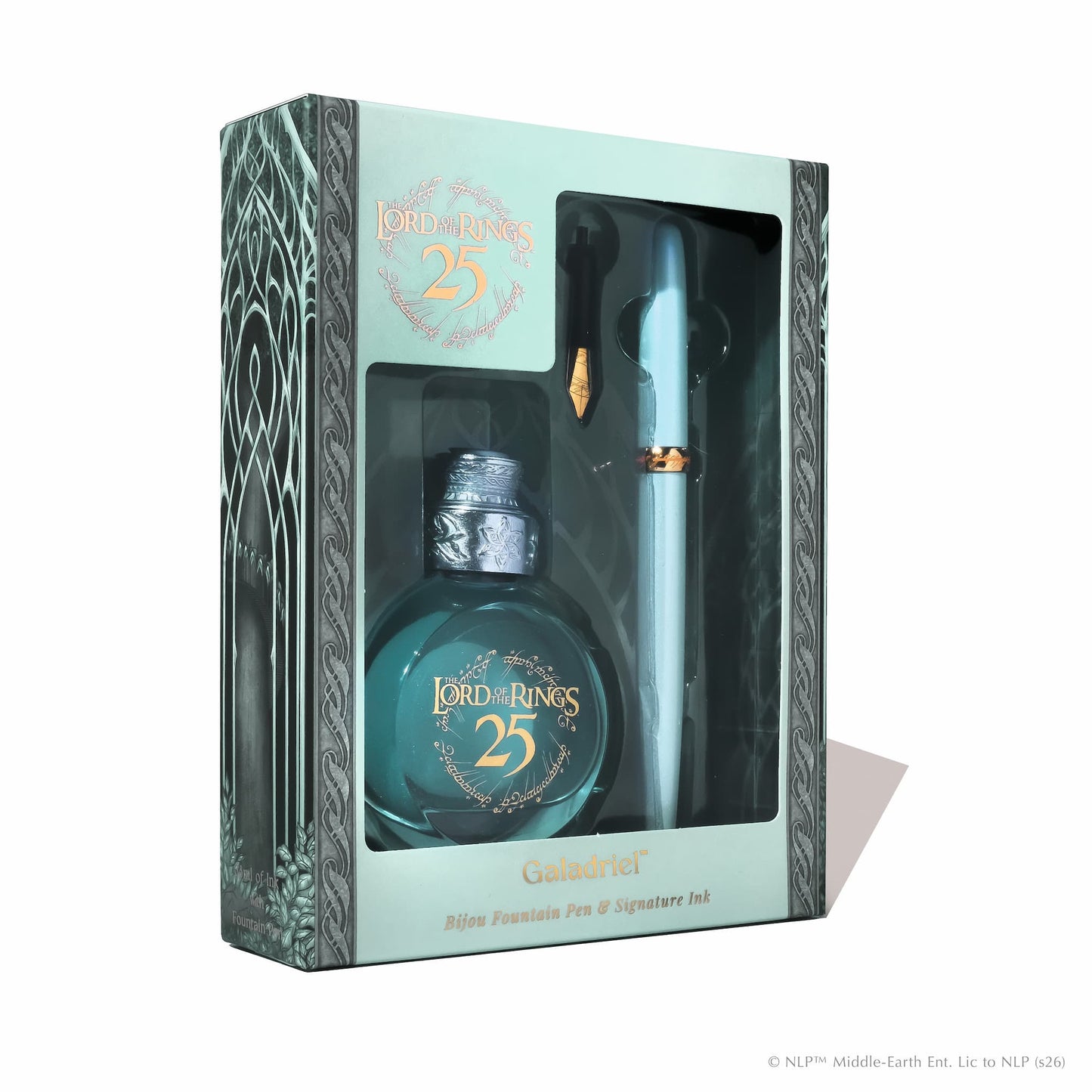 Lord of the Rings 25th Anniversary Galadriel Bijou Fountain Pen and Ink set