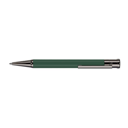 Otto Hutt Design 04 Shiny Sage Green Ruthenium Plated Ballpoint