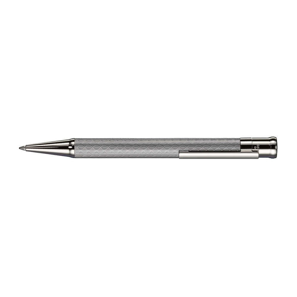 Otto Hutt Design 04 Sterling Silver Pinstripe Guilloche Ballpoint