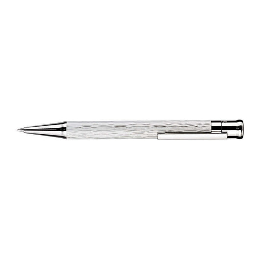 Otto Hutt Design 04 Wave White Platinum Plated Mechanical Pencil