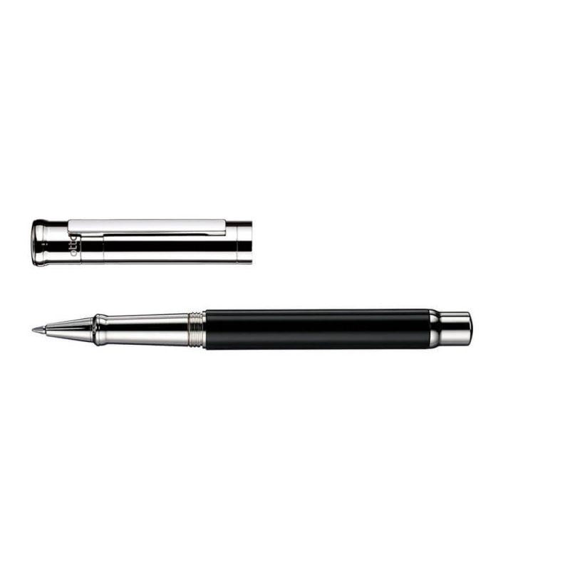 Otto Hutt Design 04 Shiny Black Platinum Plated Rollerball