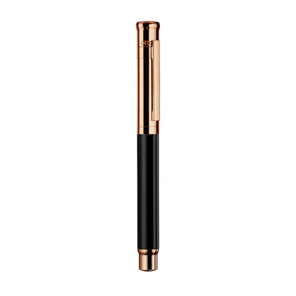 Otto Hutt Design 04 Shiny Black Rose Gold Plated Rollerball