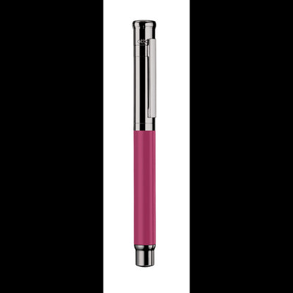 Otto Hutt Design 04 Shiny Carmine Rose Ruthenium Plated Rollerball