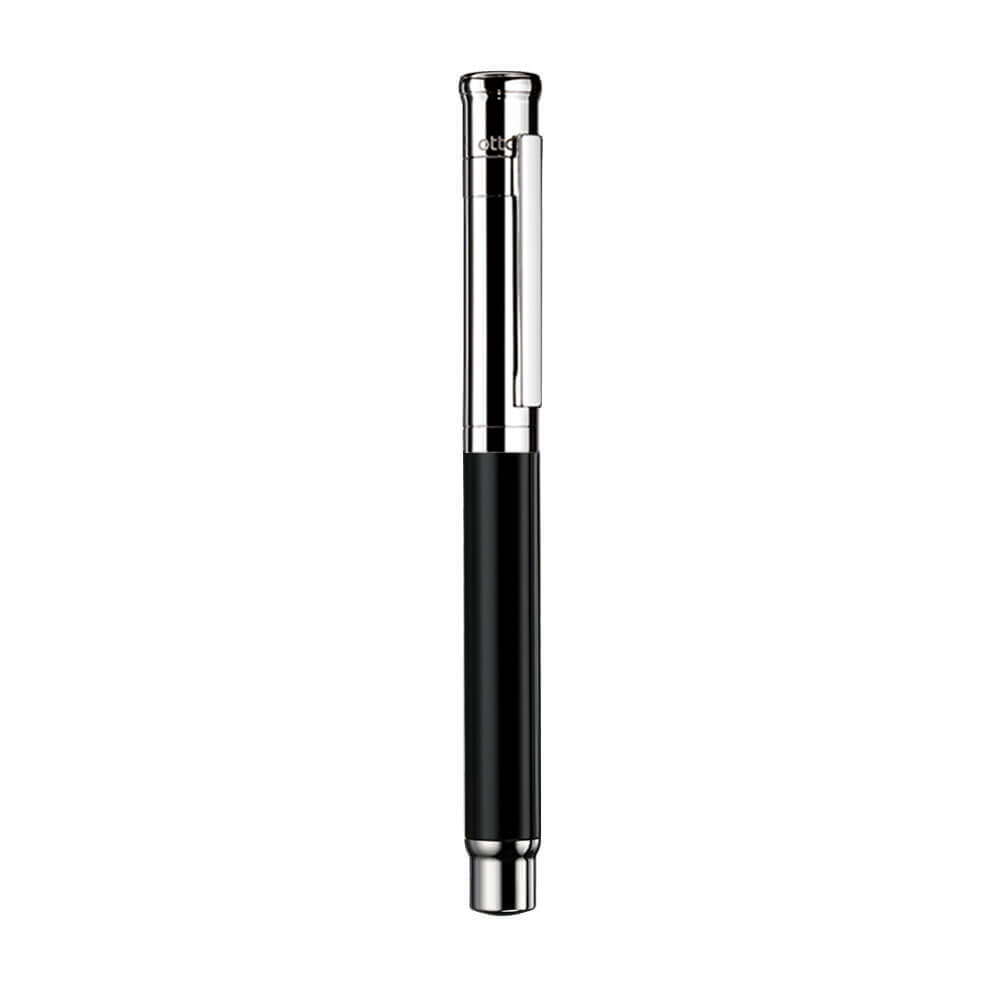 Otto Hutt Design 04 Shiny Black Platinum Plated Rollerball