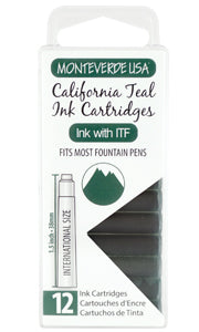 Monteverde Ink Cartridges California Teal