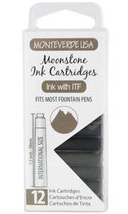 Monteverde Standard International Cartridges 12 Pack Gemstone Moonstone