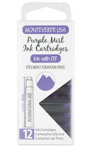 Monteverde Standard International Cartridges 12 Pack Purple Mist