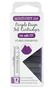 Monteverde Standard International Cartridges 12 Pack Purple Reign