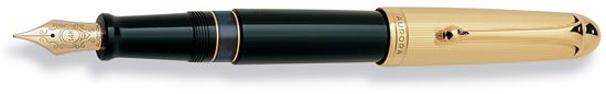 Aurora 88 Large Fountain Pen with Gold Plated Cap and Gold Trim