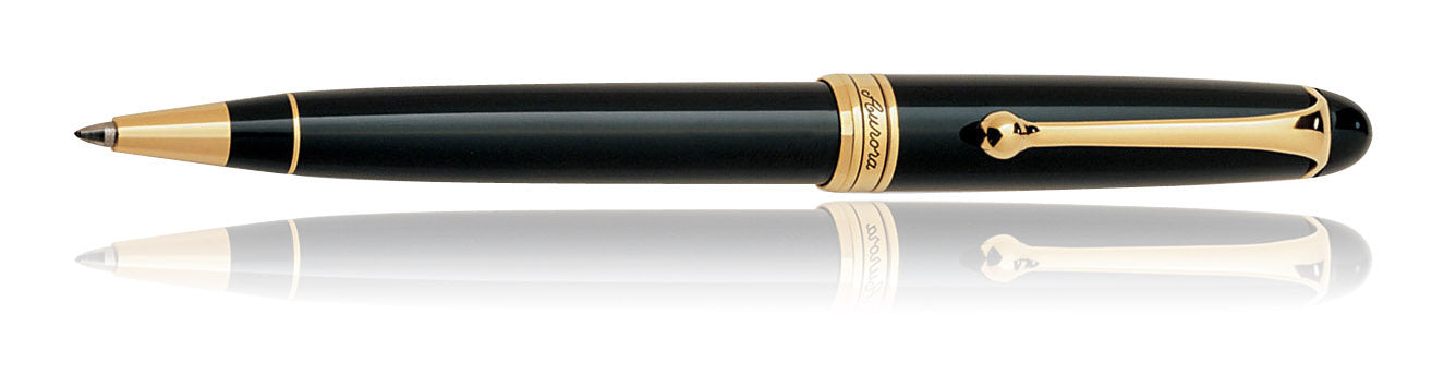 Aurora 88 Ballpoint Pen Black with Gold Trim