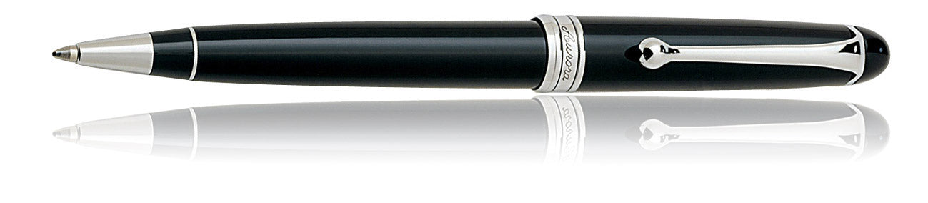 Aurora 88 Ballpoint Pen Black with Nik Argenta Trim