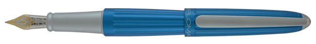 Diplomat Aero Blue Fountain Pen 14k Gold Nib