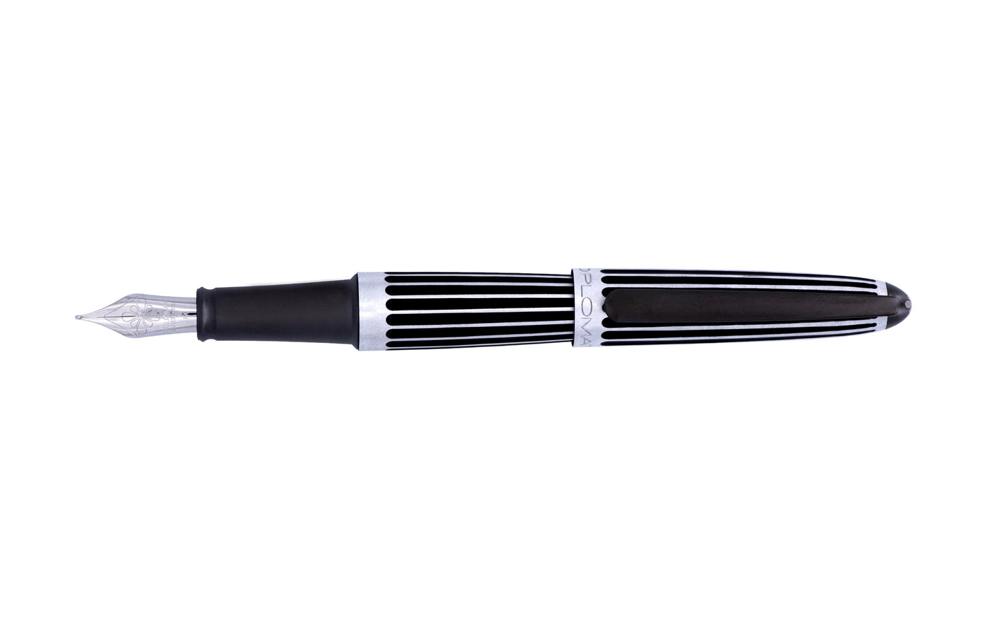 Diplomat Aero Stripes Black Fountain Pen