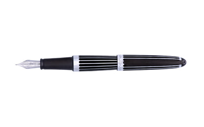 Diplomat Aero Stripes Black Fountain Pen