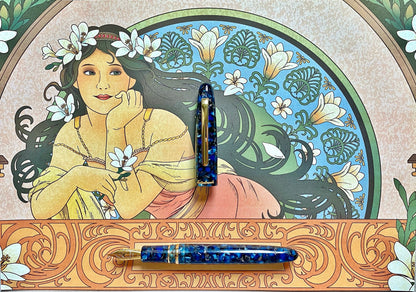 Esterbrook Estie Standard Nouveau Bleu Gold Trim Fountain Pen