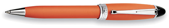 Aurora Ipsilon Satin Orange With Chrome Ballpoint