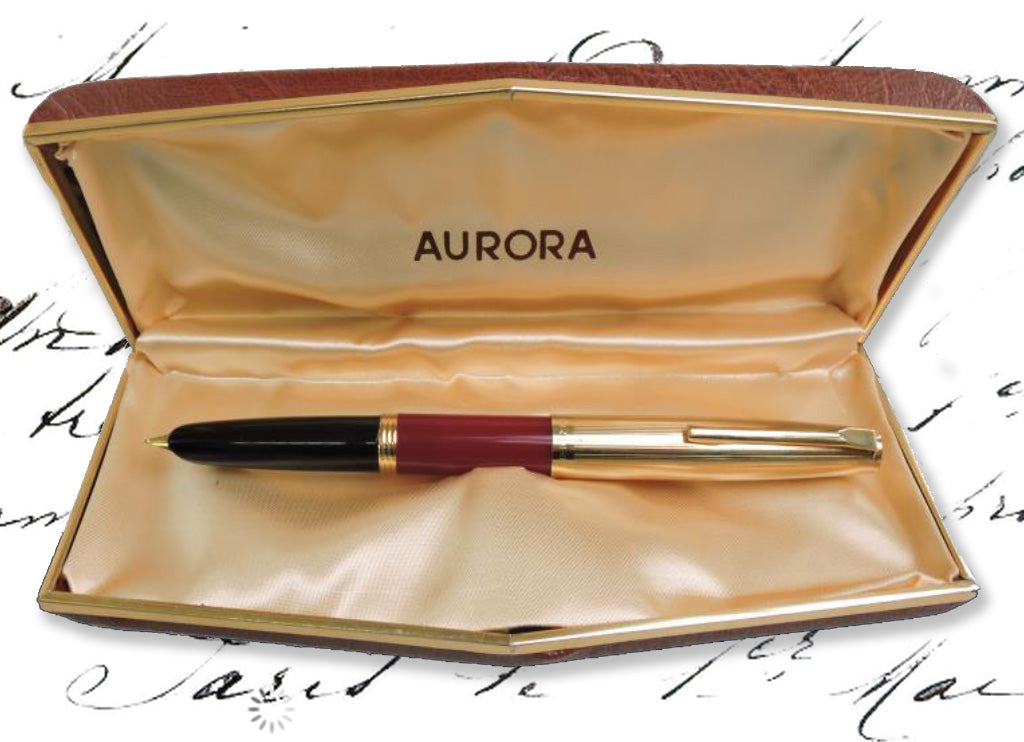 Aurora Duo Carte Gold Fountain Pen